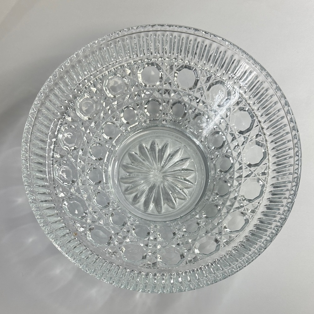 Crystal Clear Glass Serving Bowl